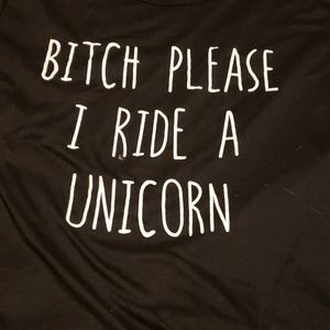 Unicorn crop top